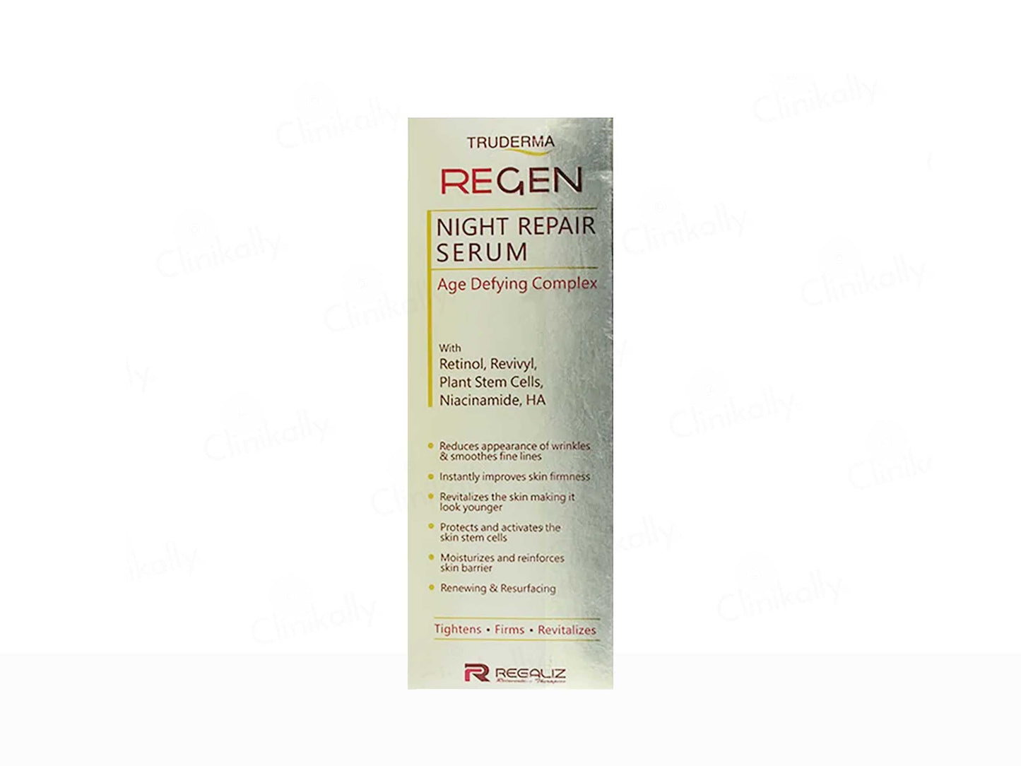 Truderma Regen Night Repair Serum Reduce Wrinkles