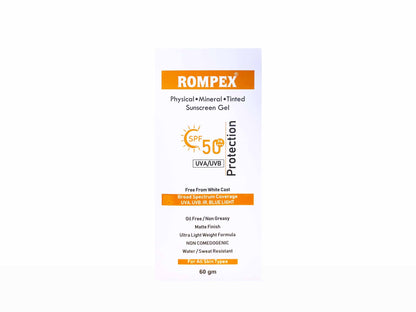 Rompex Tinted Sunscreen Gel SPF 50 PA+++