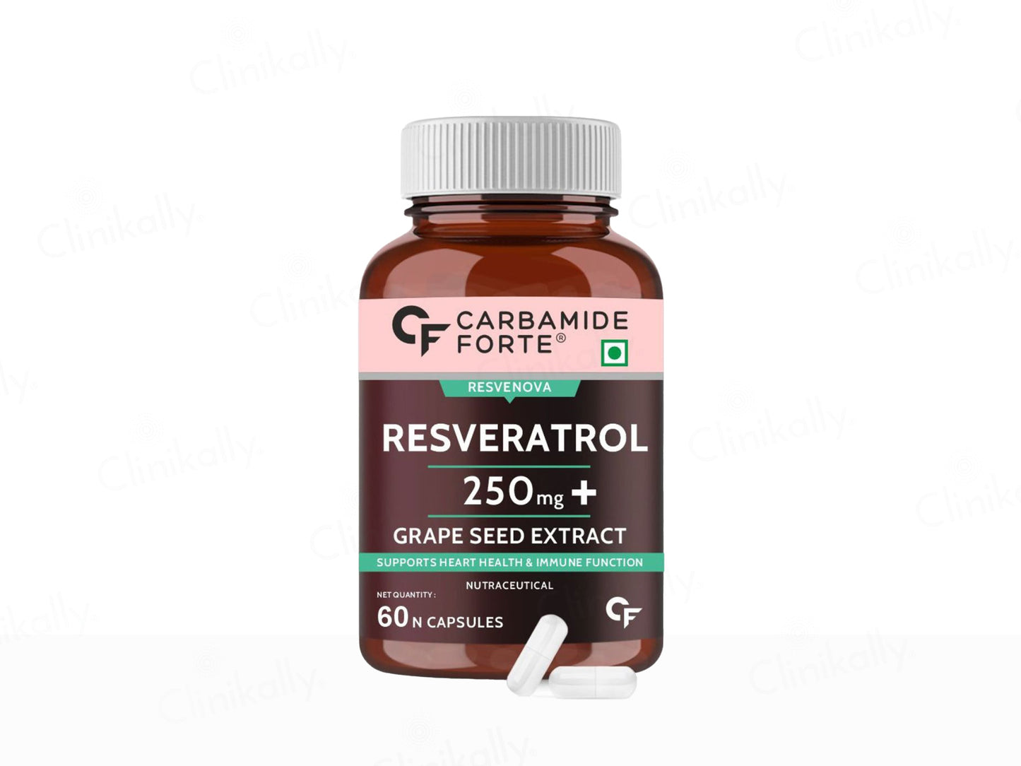 Carbamide Forte Resveratrol 250mg With Grape Seed Extract Capsule