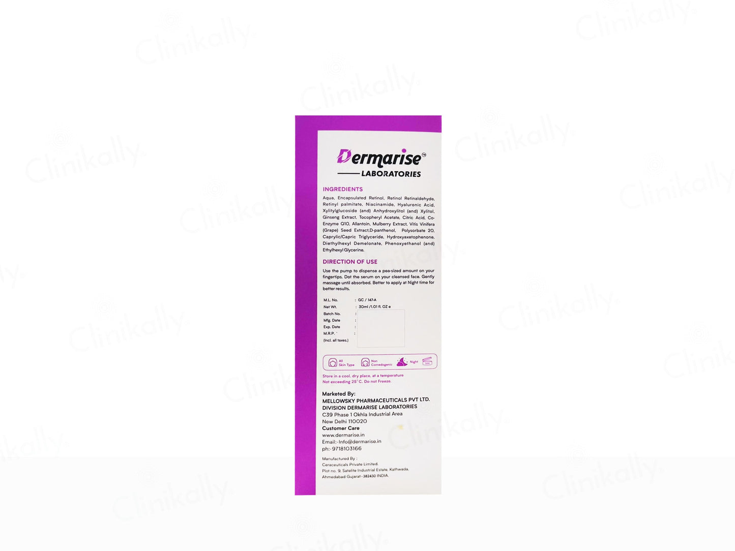 Dermarise Retipure Night Anti-Aging Serum
