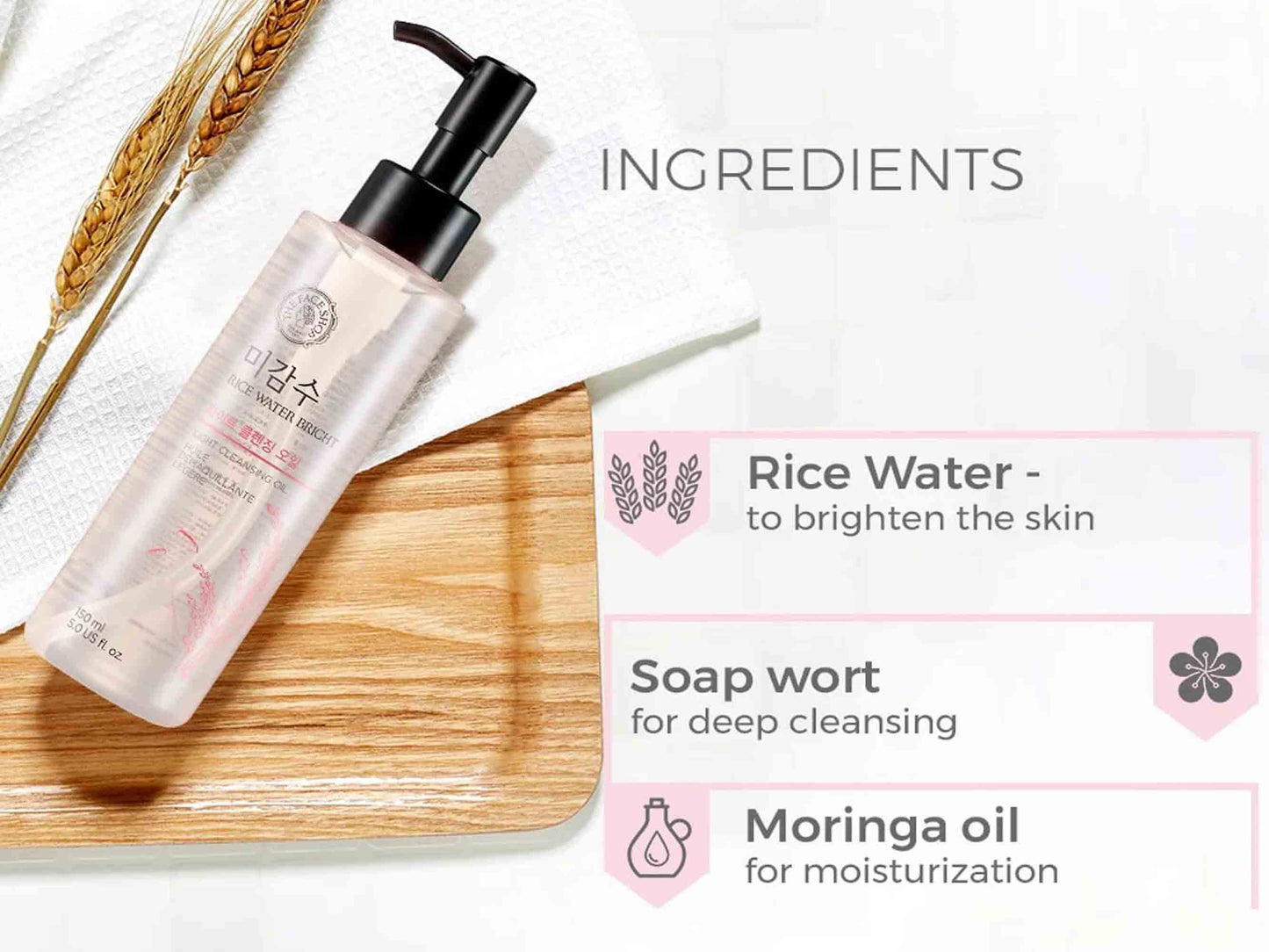 The Face Shop Rice Water Bright Light Cleansing Oil