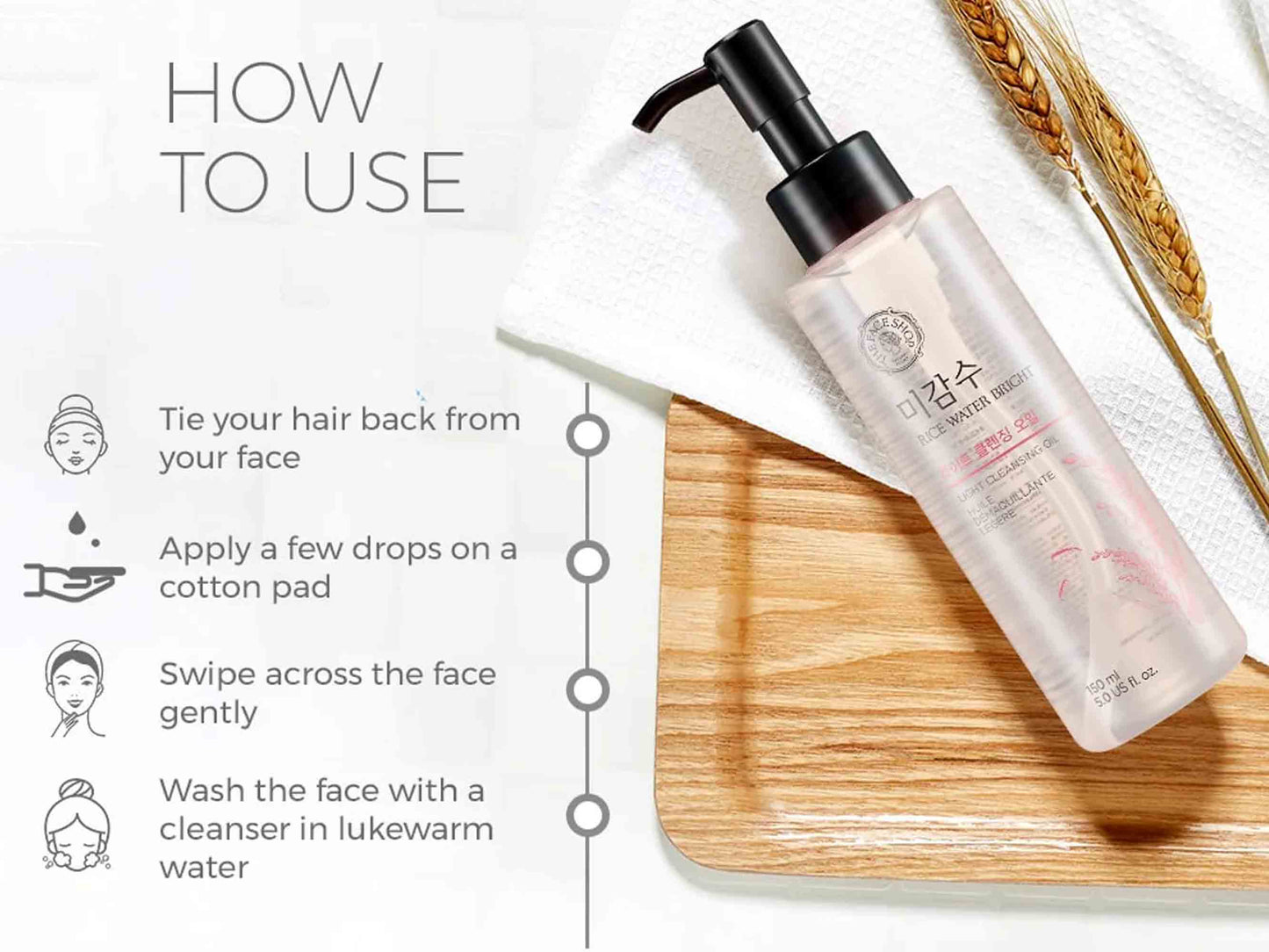 The Face Shop Rice Water Bright Light Cleansing Oil
