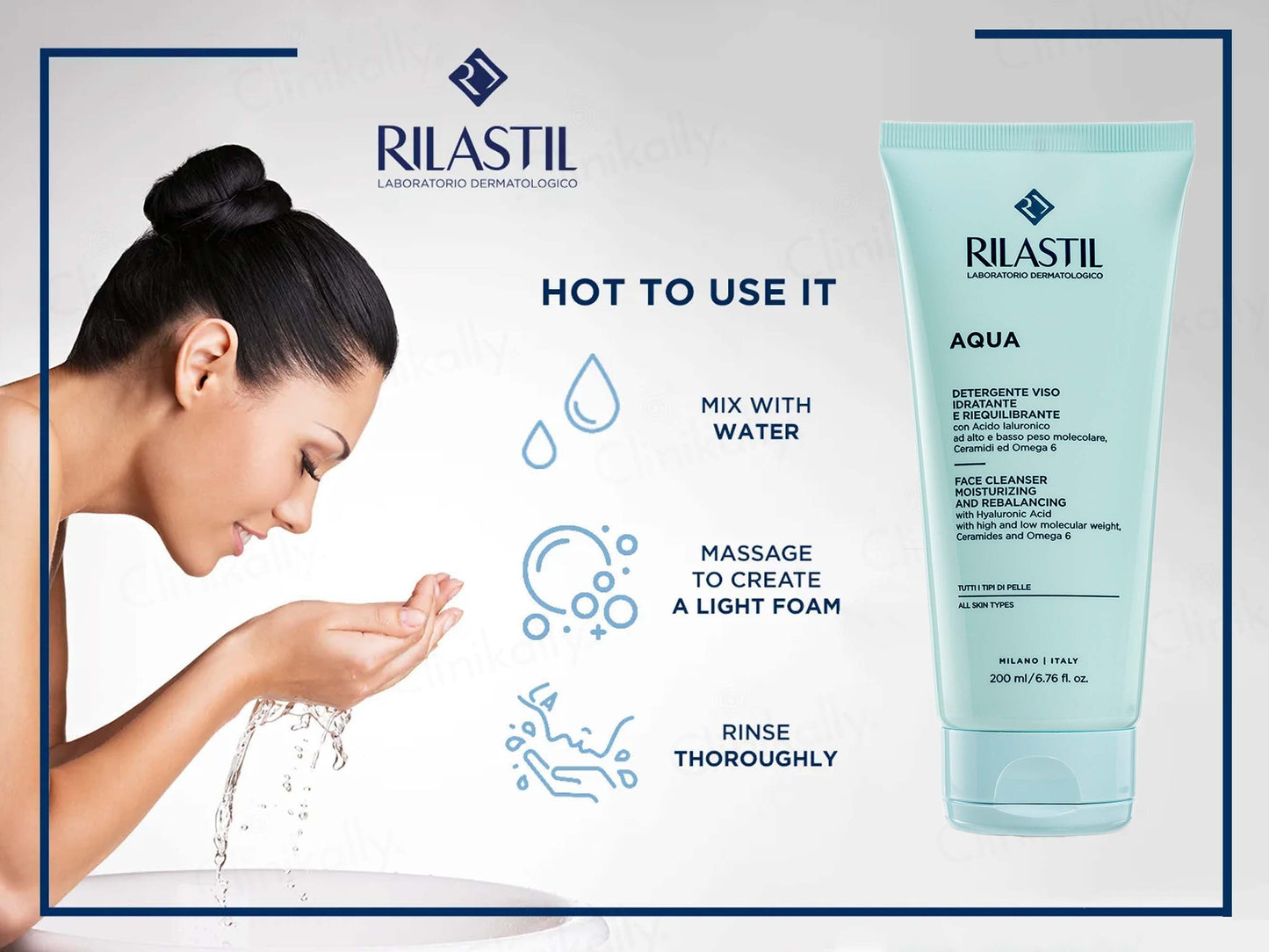 Rilastil Aqua Moisturizing And Rebalancing Face Cleanser