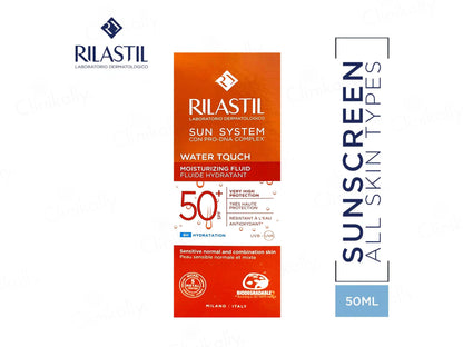 Rilastil Sun System Water Touch Moisturizing Fluid Sunscreen SPF 50+