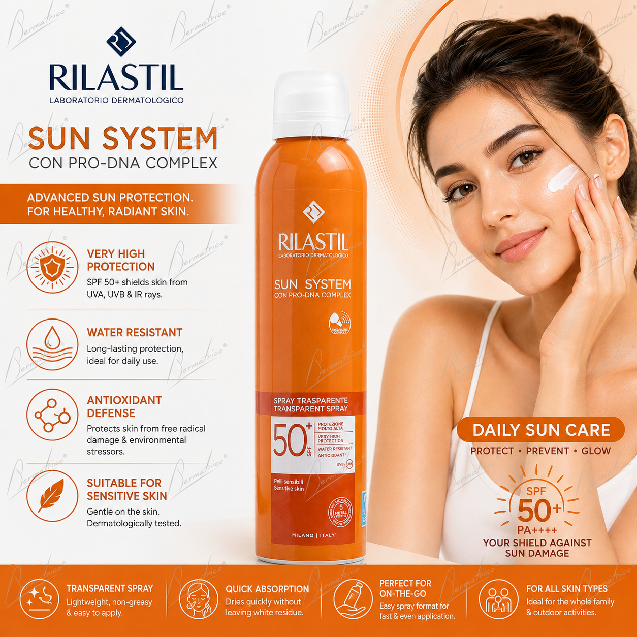 Rilastil Sun System Spf 50+ Spray Sunscreen
