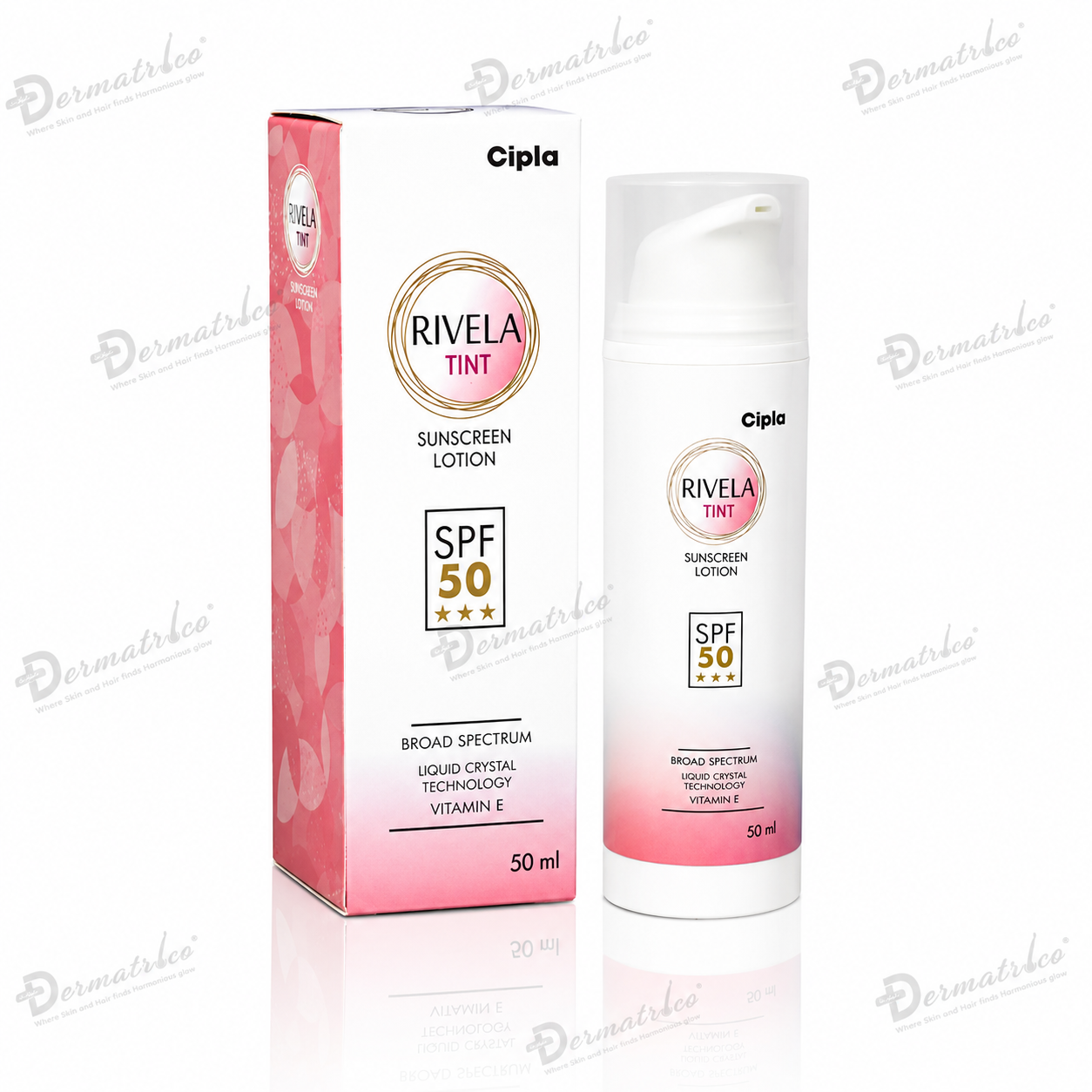 Rivela Tint Sunscreen Lotion SPF 50
