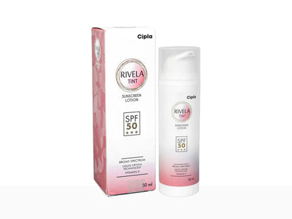 Rivela Tint Sunscreen Lotion SPF 50 || Repairs and Restores Skin
