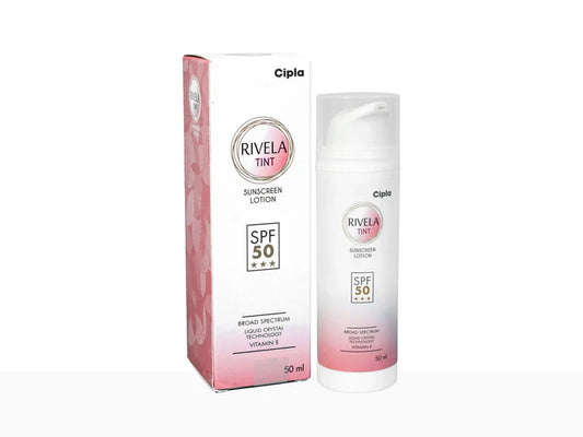 Rivela Tint Sunscreen Lotion SPF 50 || Repairs and Restores Skin