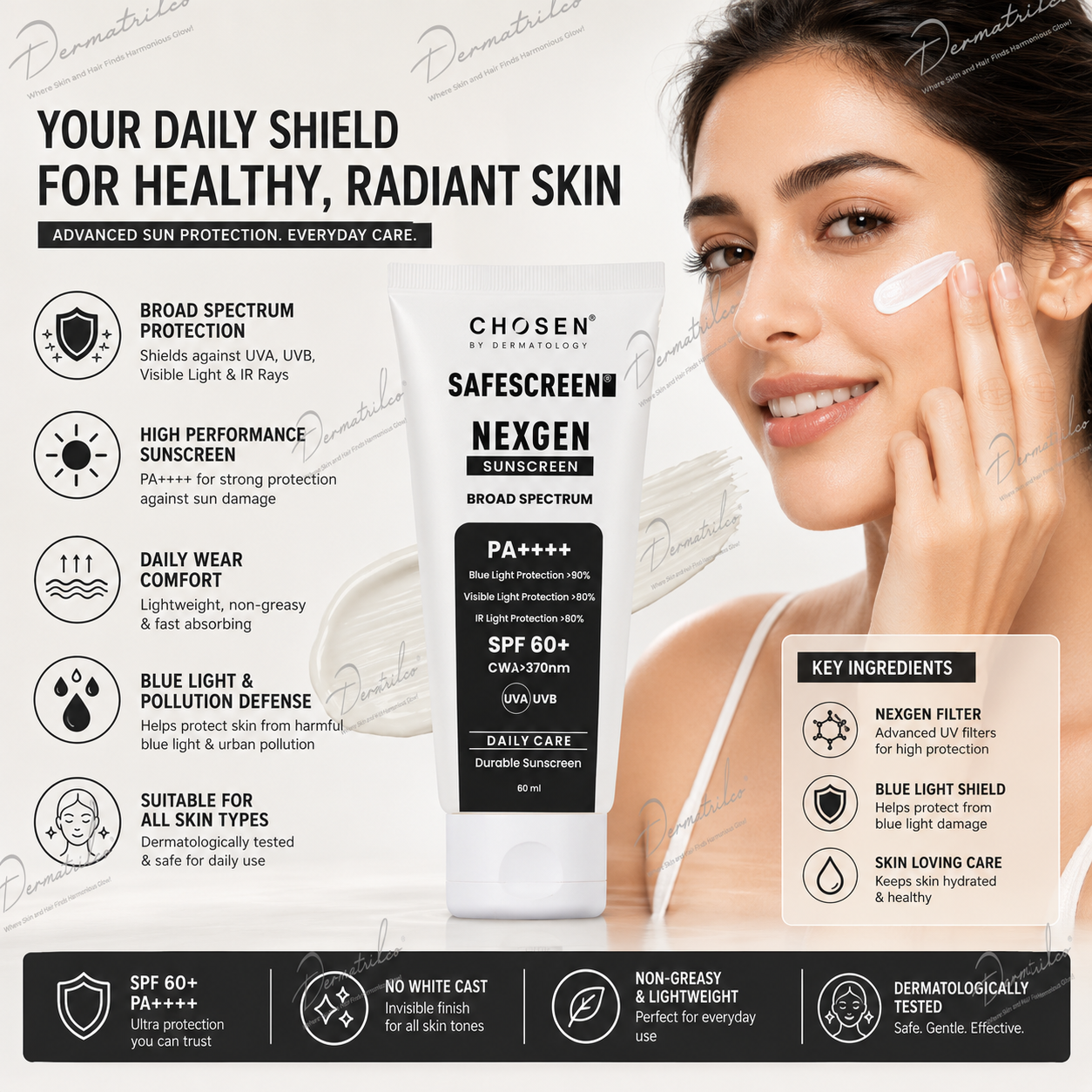 SAFESCREEN NEXGEN SPF 60+ Sunscreen
