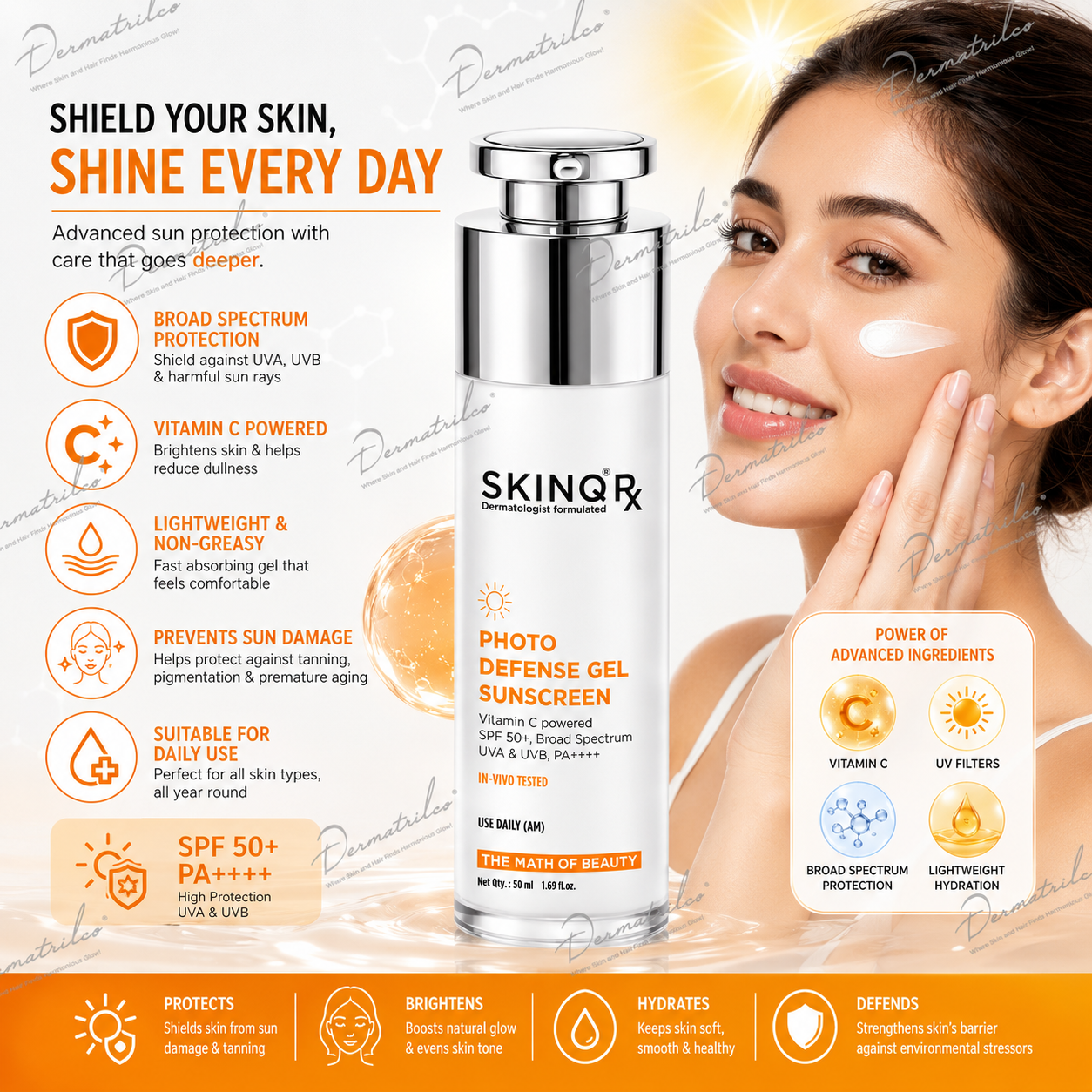 SKINQ Rx Photo Defense Gel Sunscreen
