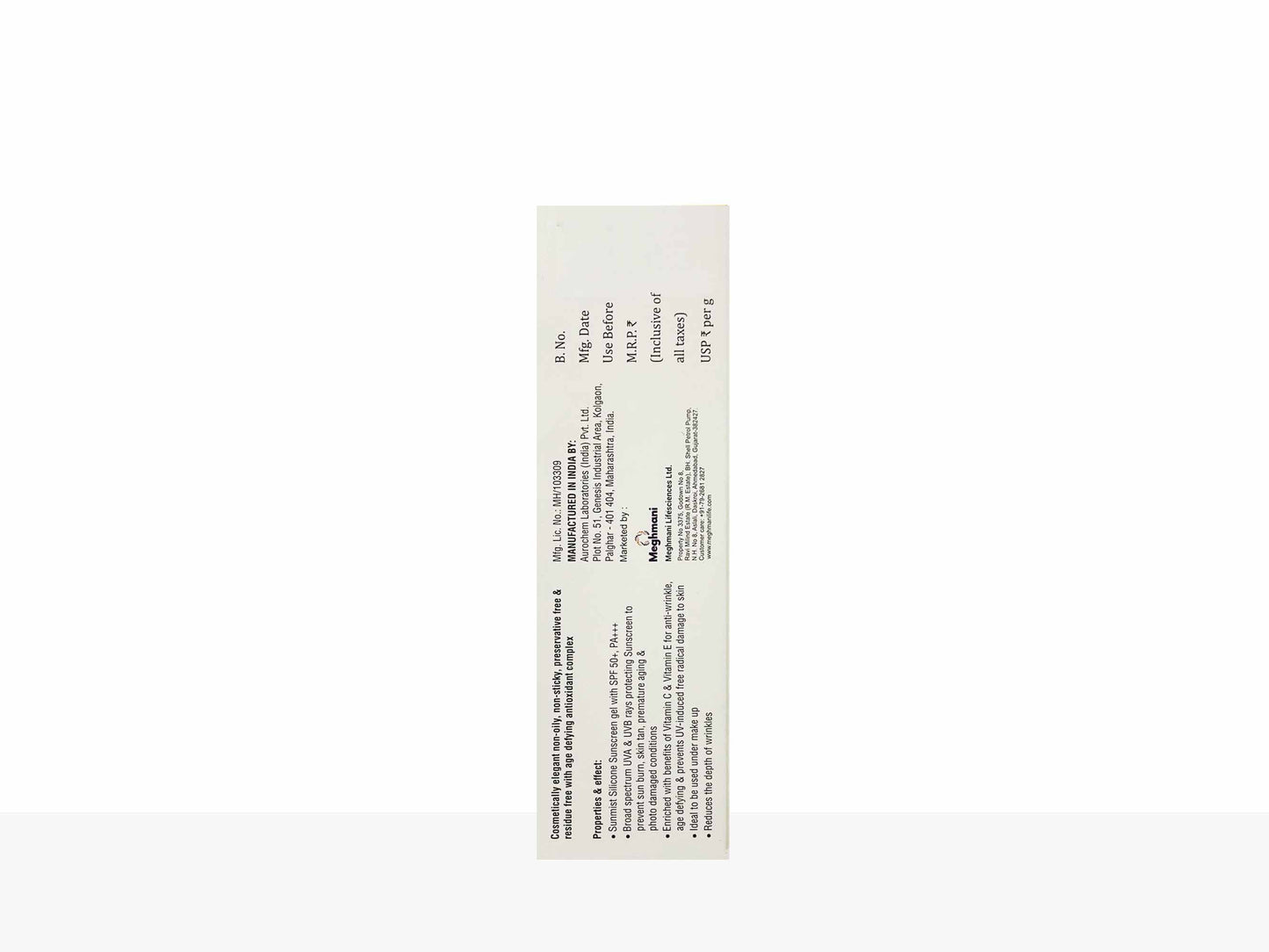 Sunmist Silicone Sunscreen Gel SPF 50+ PA+++