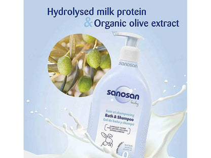 Sanosan Baby Milk Protein Bath & Shampoo