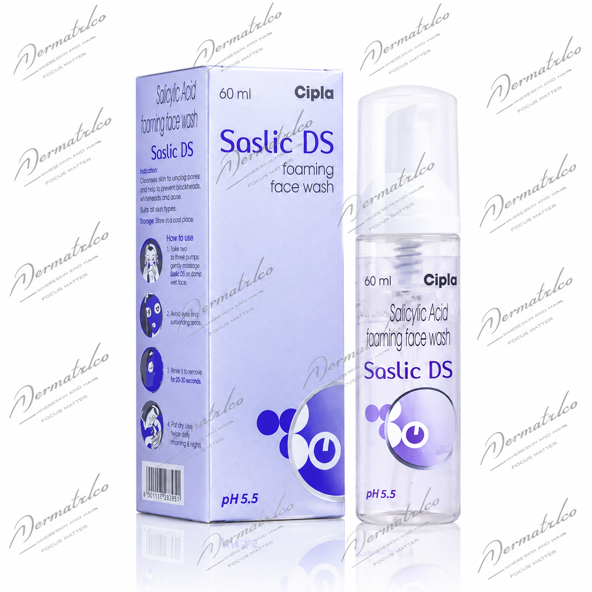 Saslic DS Foaming Face Wash