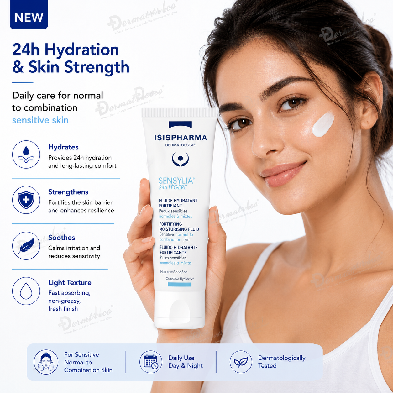  Sensylia 24h LEGERE Fortifying Moisturising Fluid 