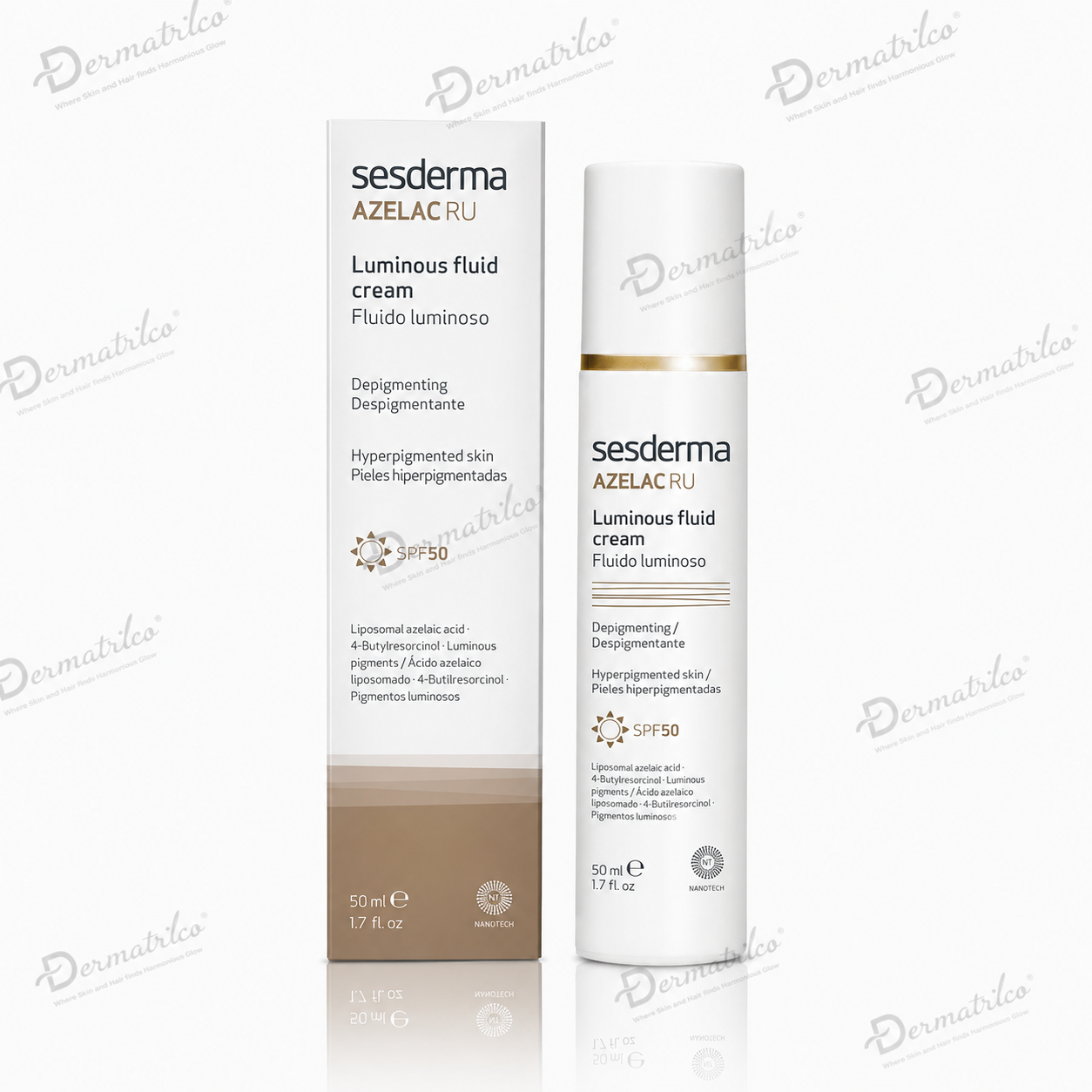 Sesderma Azelac Ru SPF50 Luminous Fluid Cream