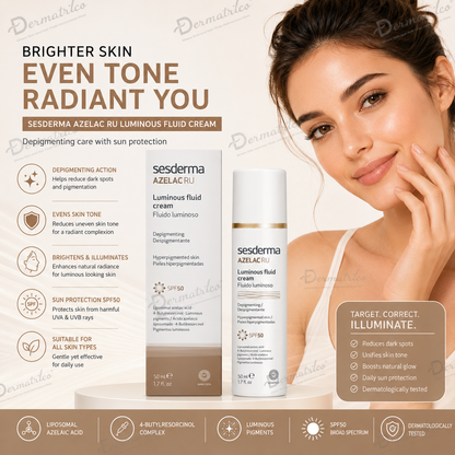 Sesderma Azelac Ru SPF50 Luminous Fluid Cream