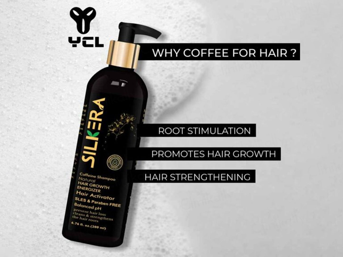 Silkera Natural Caffeine Hair Growth Energizer Shampoo