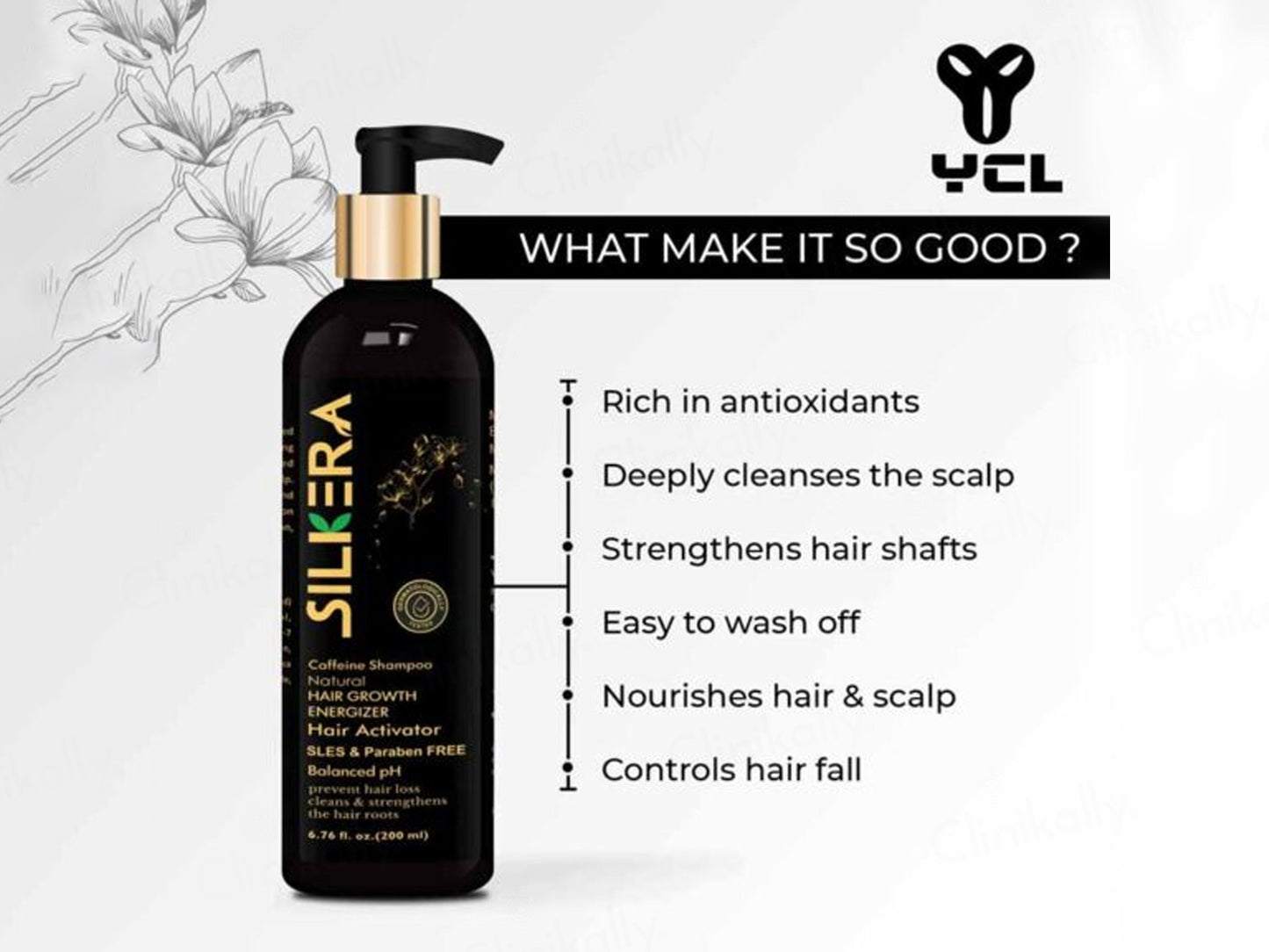 Silkera Natural Caffeine Hair Growth Energizer Shampoo
