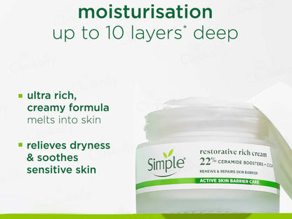 Simple Active Skin Barrier Care Restorative Rich Cream