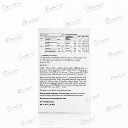 Skin Glow 2.0 Master Anti Oxidant Formula Nutraceutical Capsule 