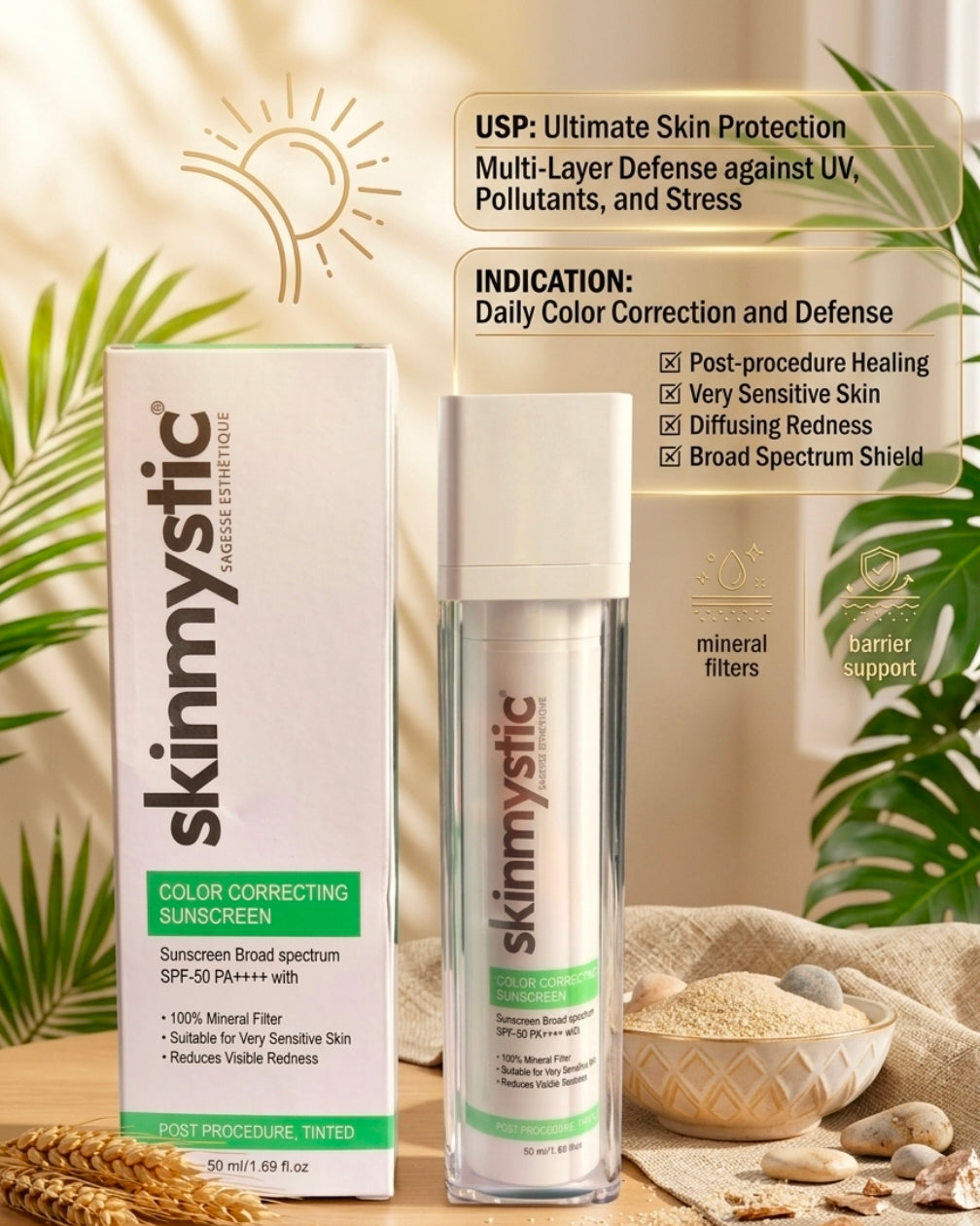 Skinmystic Color Correcting Tinted Sunscreen SPF 50 PA++++