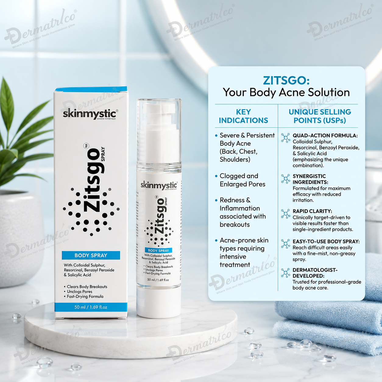 Skinmystic Zitsgo Body Spray