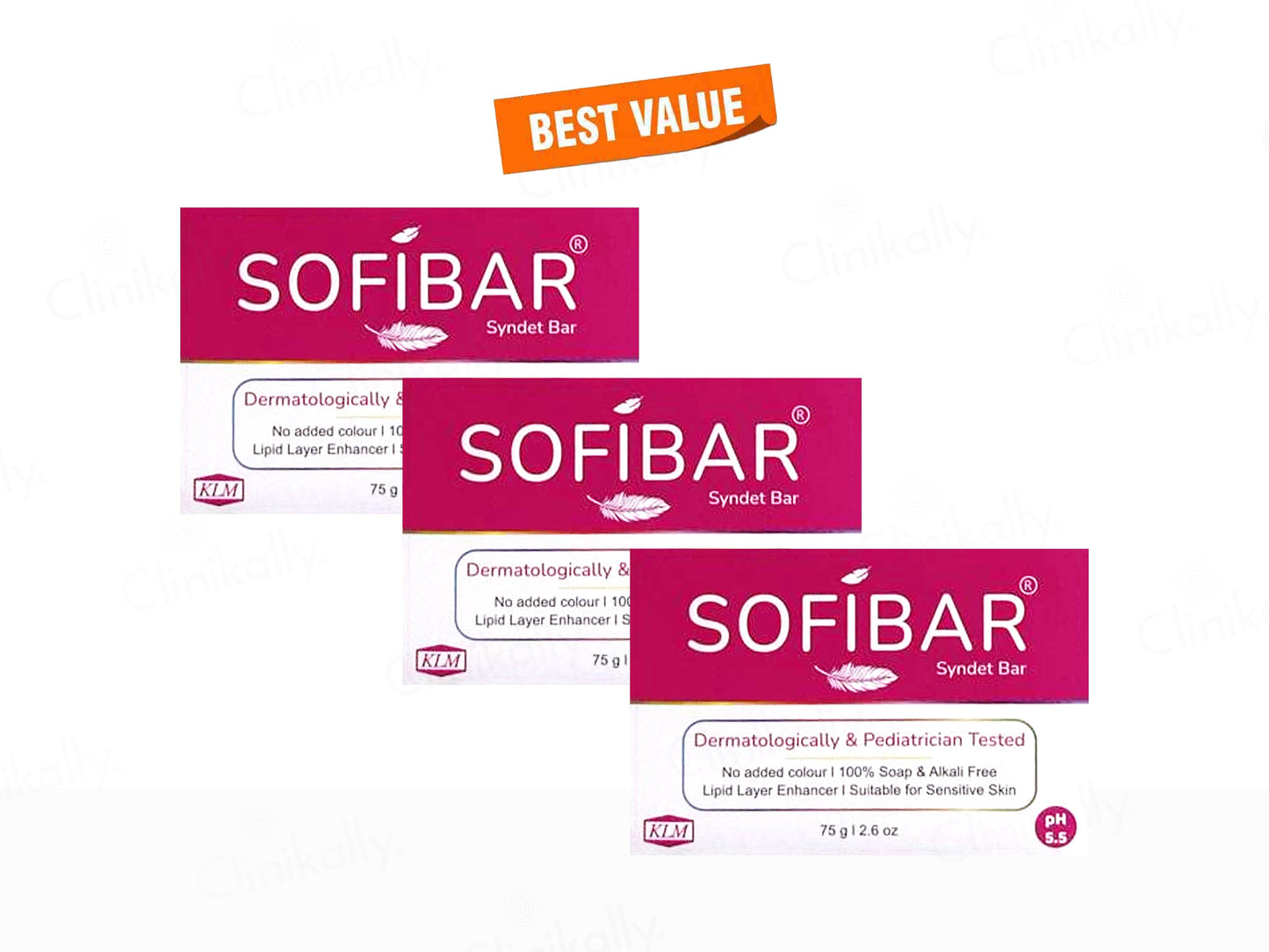 Sofibar pH 5.5 Syndet Bar