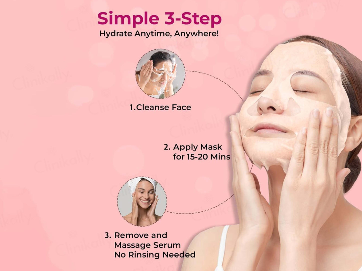 Sparkel Hydrating & Skin Lightening Facial Sheet Mask || Hetero Healthcare