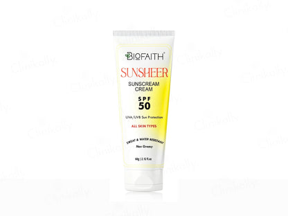 Biofaith Sunsheer Sunscreen Cream SPF 50