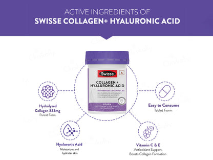 Swisse Beauty Collagen + Hyaluronic Acid Tablet