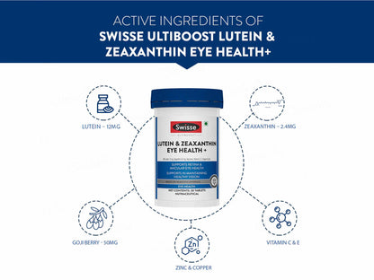 Swisse Ultiboost Lutein & Zeaxanthin Eye Health+ Tablet