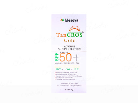 Tancros Gold Silicon Sunscreen Gel SPF 50+ PA++++
