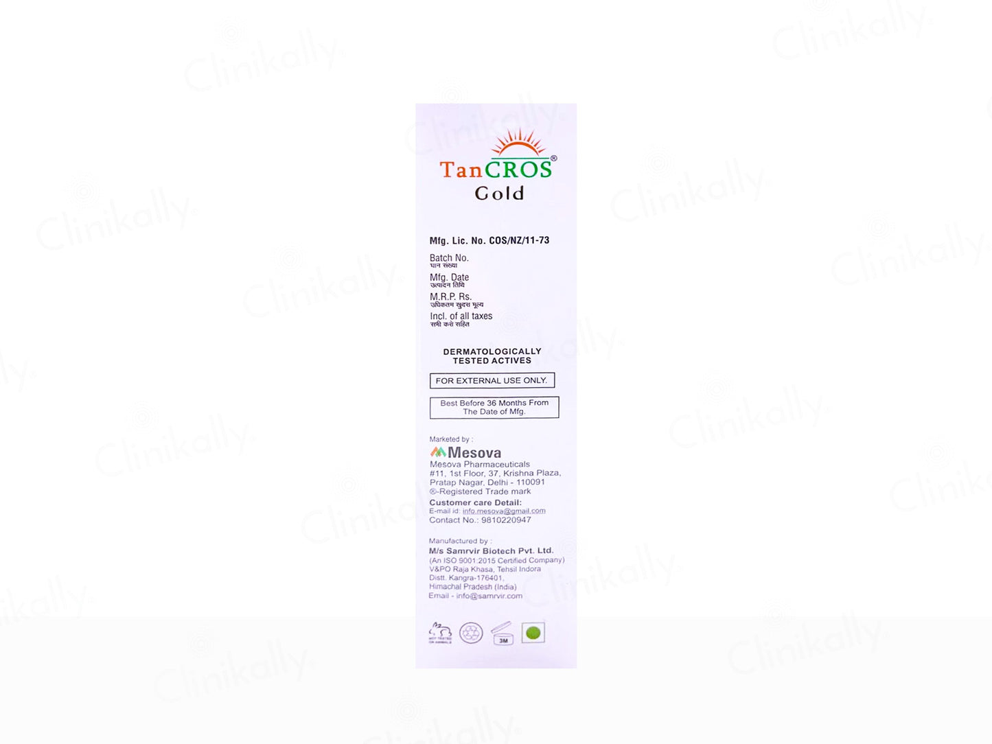 Tancros Gold Silicon Sunscreen Gel SPF 50+ PA++++