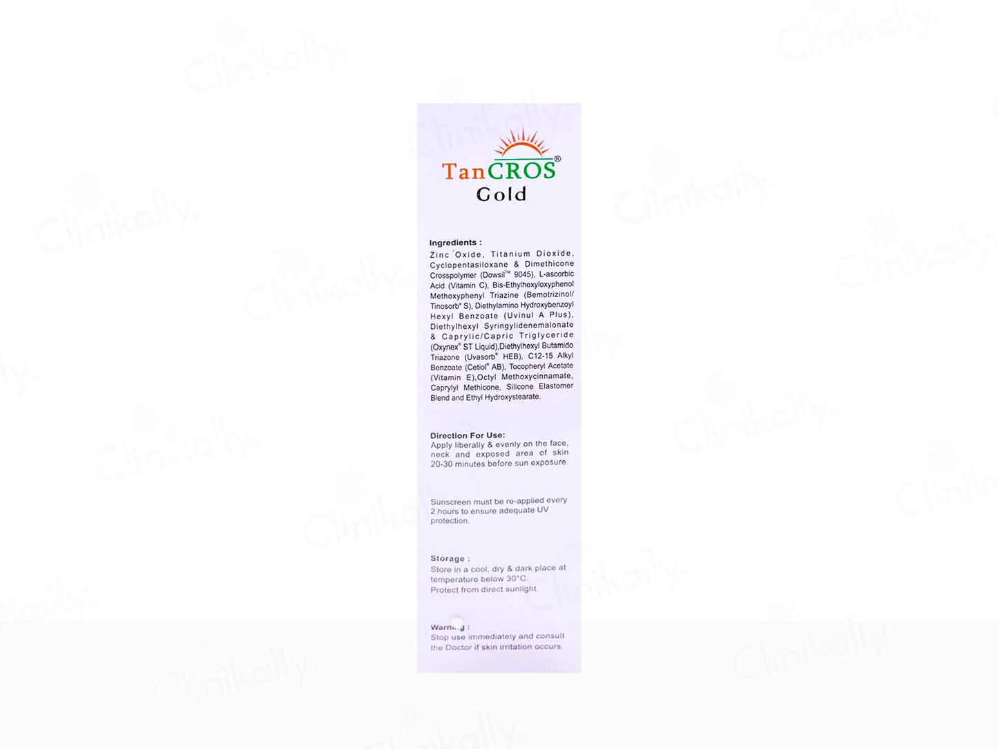 Tancros Gold Silicon Sunscreen Gel SPF 50+ PA++++