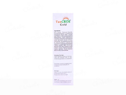Tancros Gold Silicon Sunscreen Gel SPF 50+ PA++++