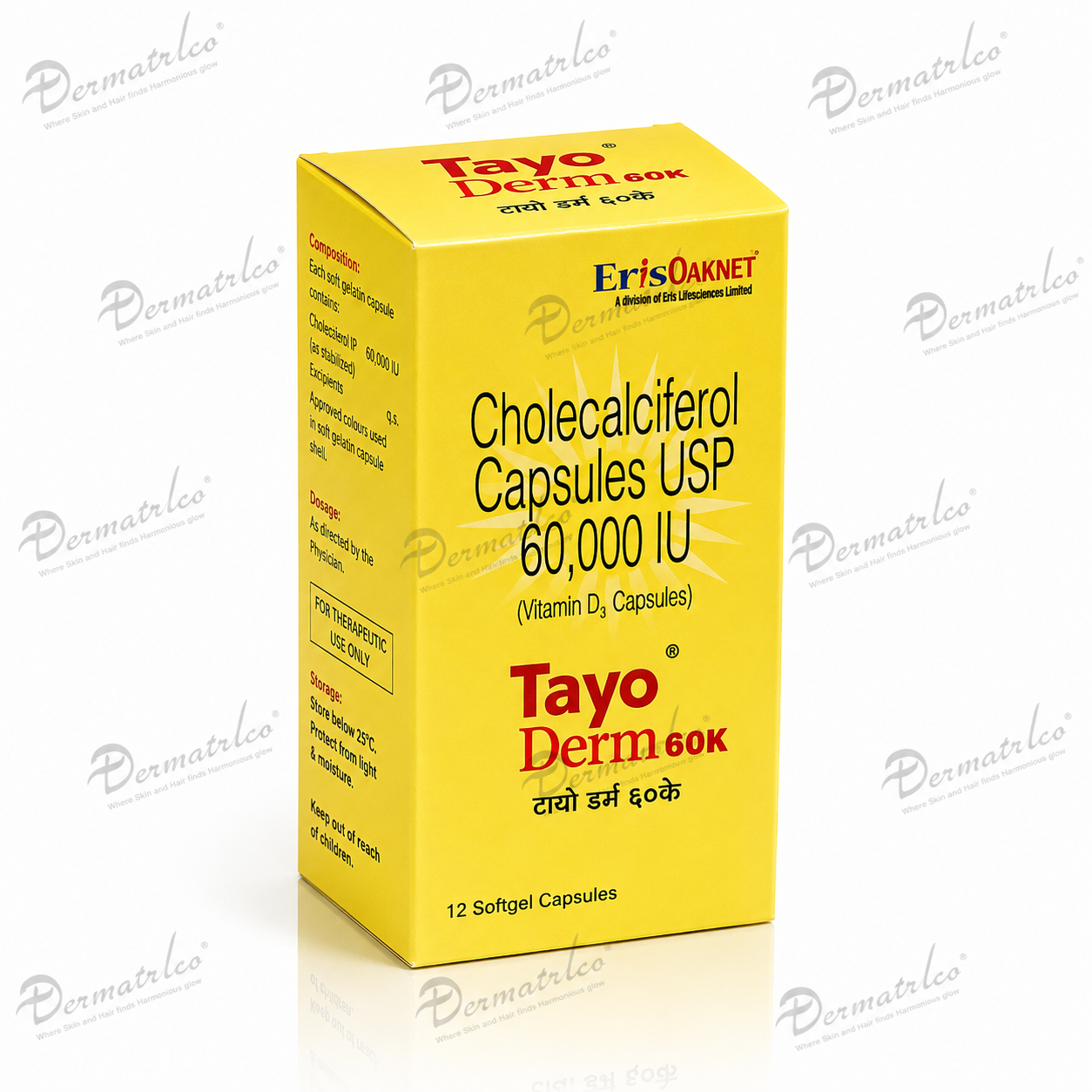 Tayo Derm 60K Vitamin D3 Capsules