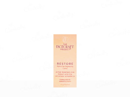 The Facecraft Project Restore Retinol Skin Brightening Cream