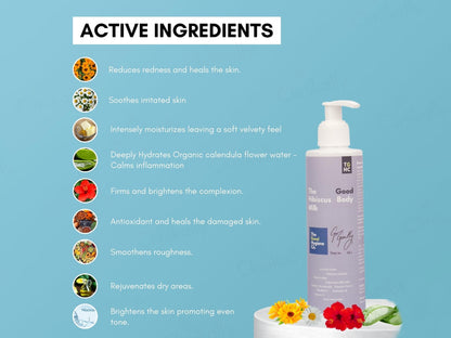 The Good Hygiene Co. Hibiscus Body Milk For Sensitive Skin