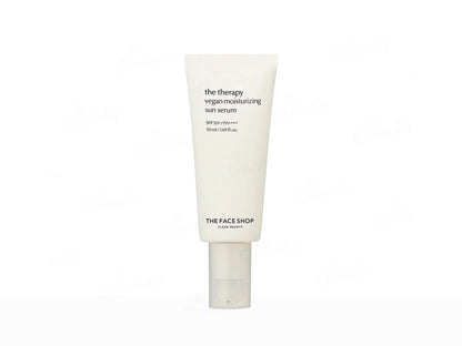 The Face Shop The Therapy Vegan Moisturizing Sun Serum with SPF 50+ PA++++