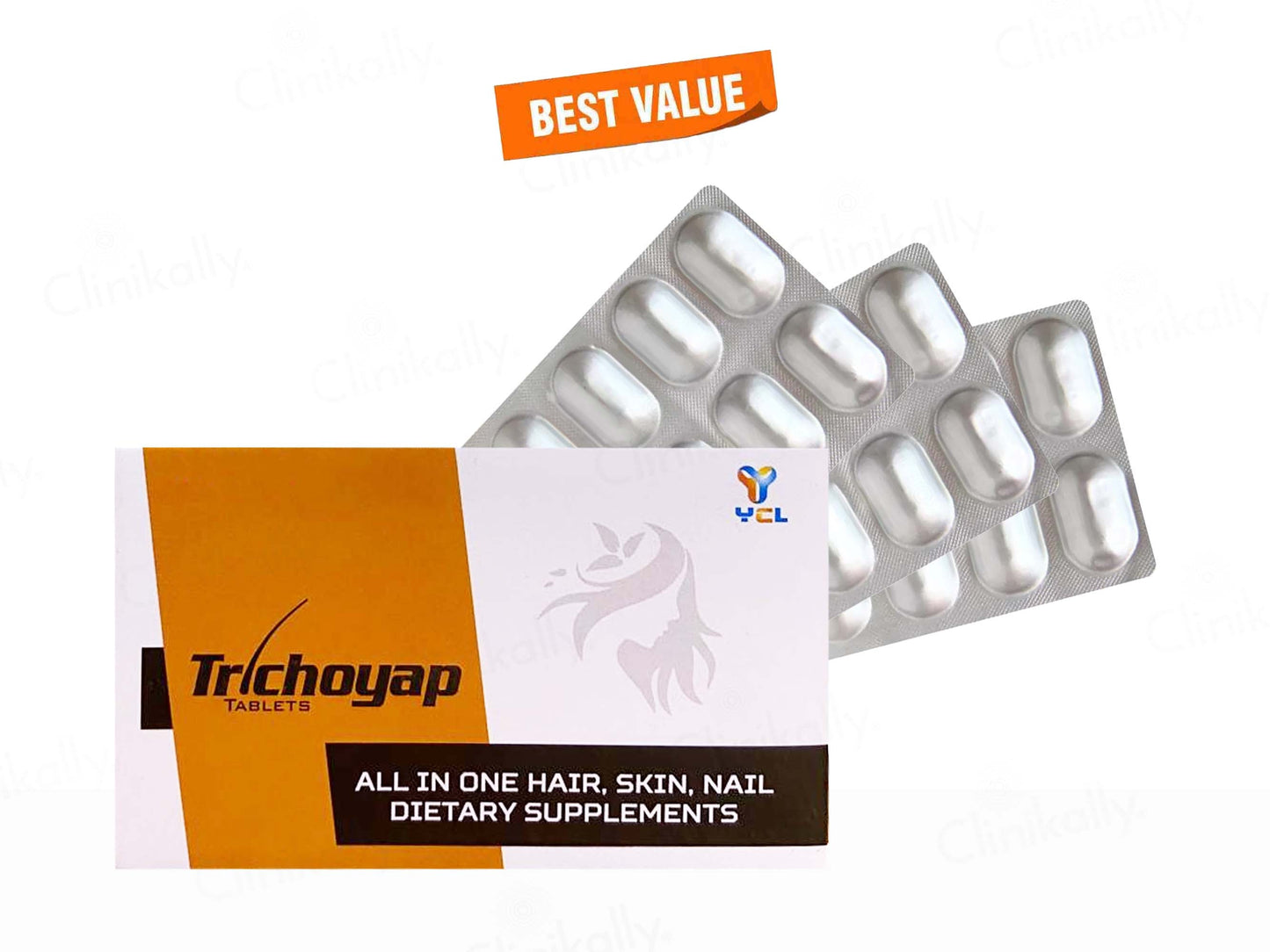 Trichoyap All In One Hair, Skin, Nail Dietary Supplement Tablet