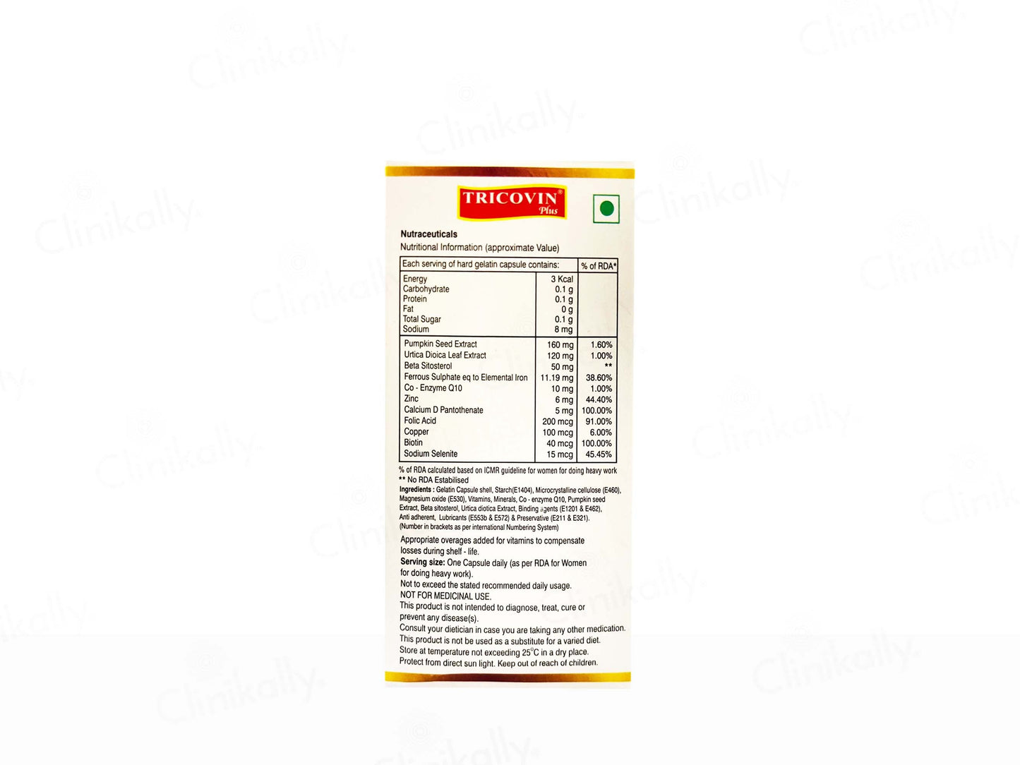 Tricovin Plus Hair Growth Capsule
