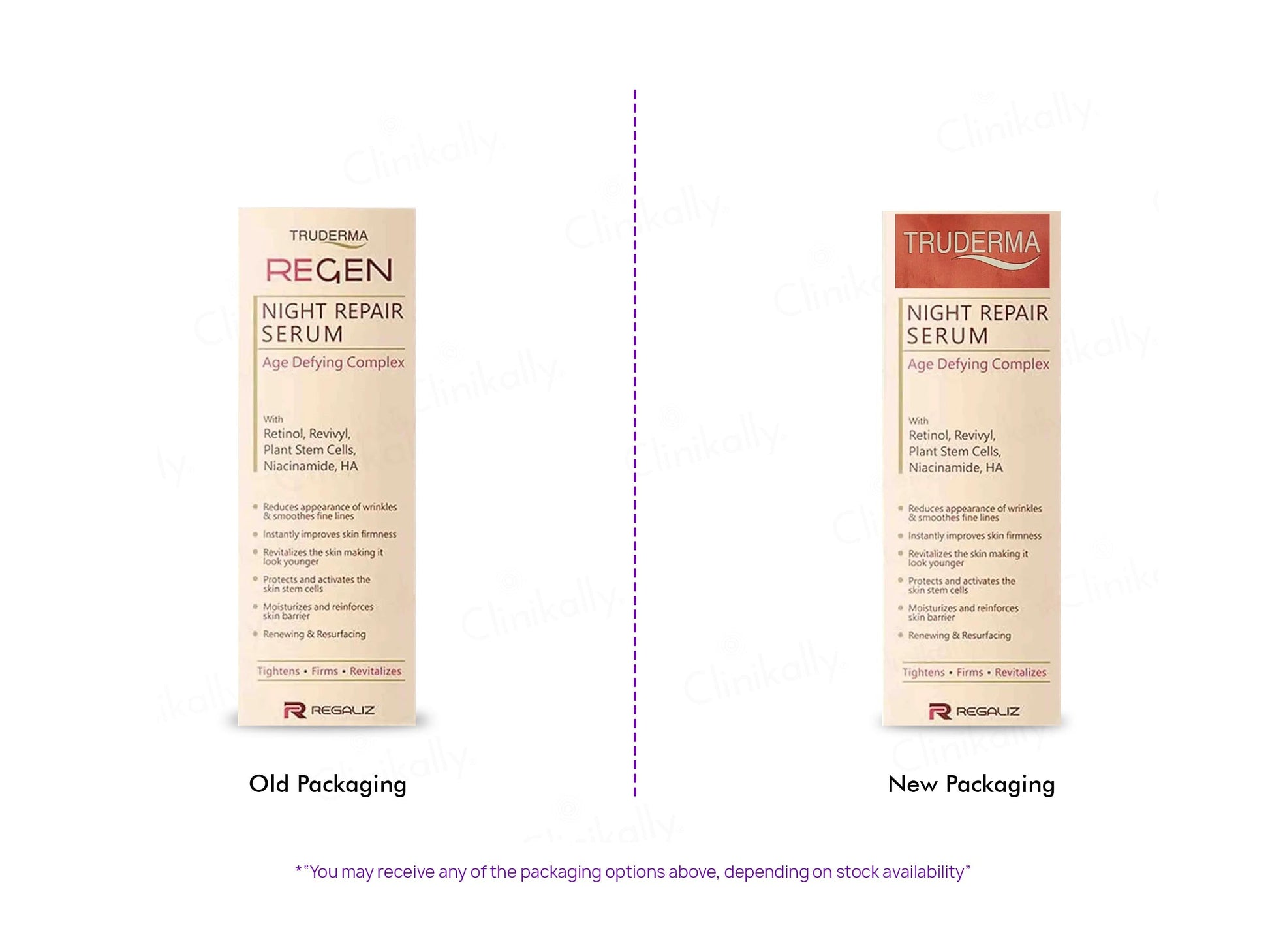 Truderma Regen Night Repair Serum Reduce Wrinkles