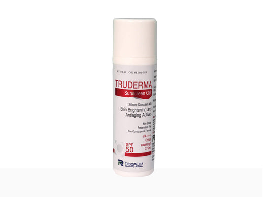 Truderma Sunscreen Gel SPF 50 PA+++ Skin Brightening and Antiaging Actives