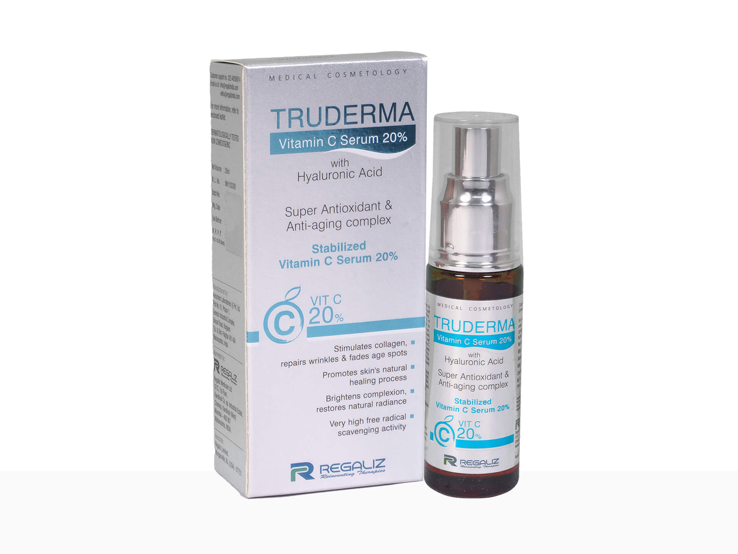 Truderma Stabilized Vitamin C Serum 20% || Wrinkles Repairs And Fades Age Spots