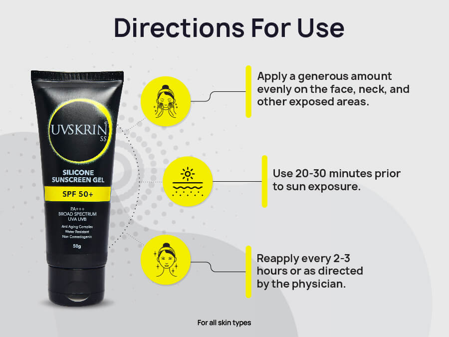UVSkrin SS Silicone Sunscreen Gel SPF 50+