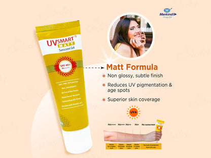 UVsmart Matt Sunscreen Gel SPF 40+/ PA++++