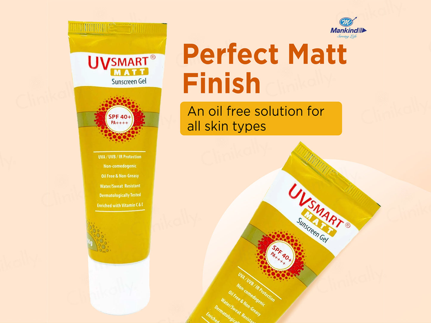 UVsmart Matt Sunscreen Gel SPF 40+/ PA++++