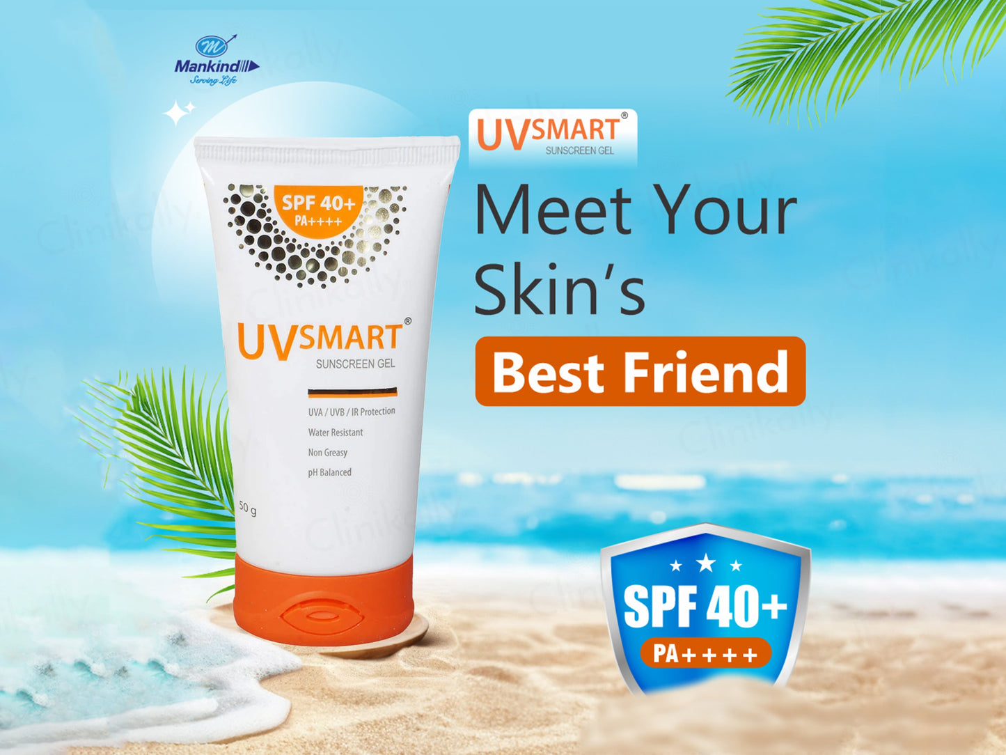 UVsmart Sunscreen SPF 40+ PA++++ Gel
