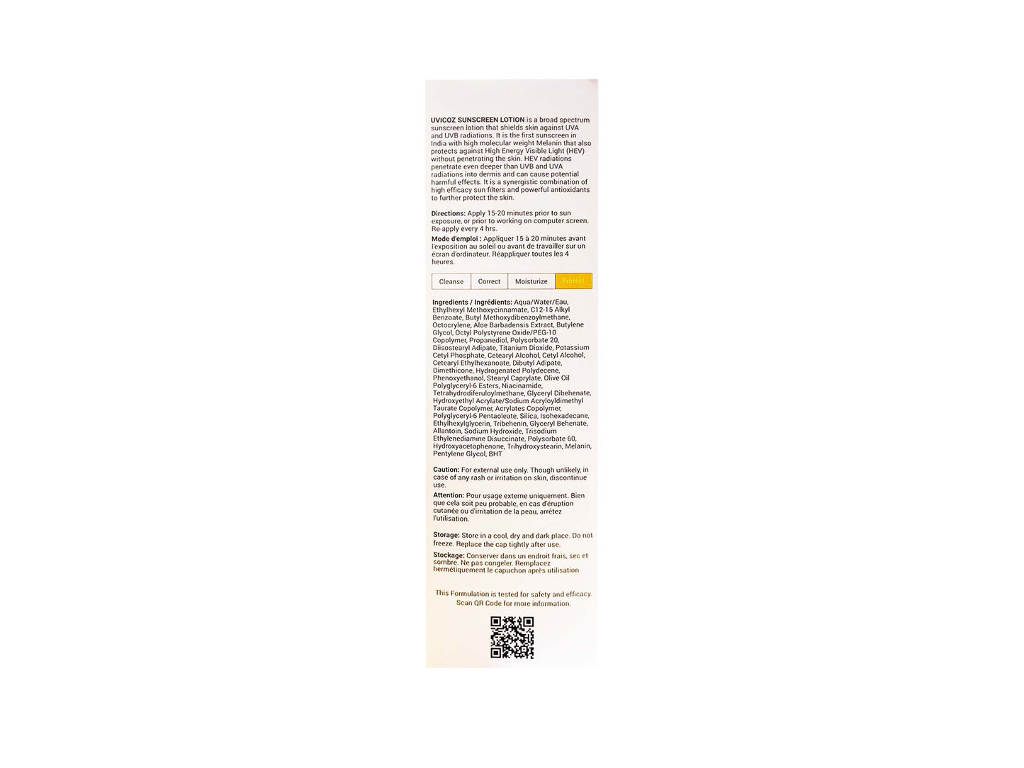 Uvicoz HEV Sunscreen Lotion SPF 50+ PA++++