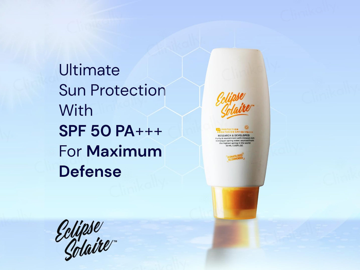 Yuderma Eclipse Solaire Aqua Fusion Sunscreen SPF 50 PA+++